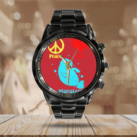 Discover Manatee Calendar Steel Band Watch