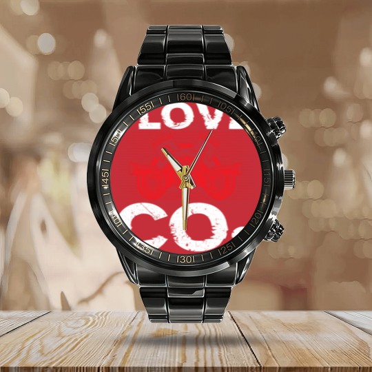 Discover I Love CO2 I Love Diesel Tuning Tuner Calendar Steel Band Watch