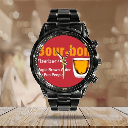 Discover Bourbon Definition Calendar Steel Band Watch