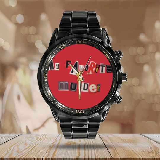 Discover my favorite murder nhieuchu nhieumau Calendar Steel Band Watch