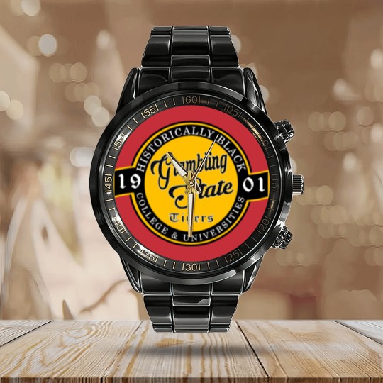 Discover Grambling 1901 State University Apparel Calendar Steel Band Watch T shir