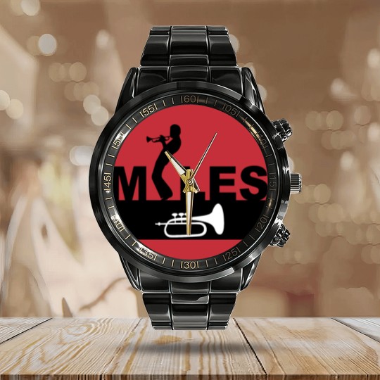Discover trumpet Miles Davis Calendar Steel Band Watch