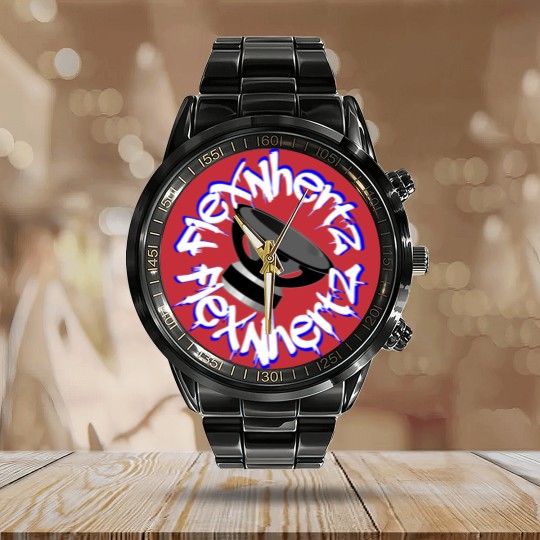 Discover FlexNhertz car audio spl Calendar Steel Band Watch