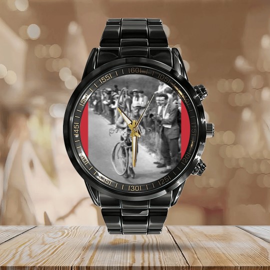 Discover Tour De France Vintage 1930s Calendar Steel Band Watch