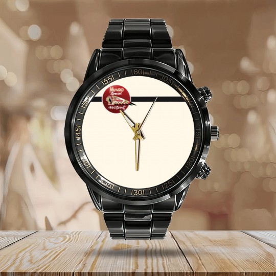 Discover World’s Fastest Indian Scout — Burt Munro Calendar Steel Band Watch