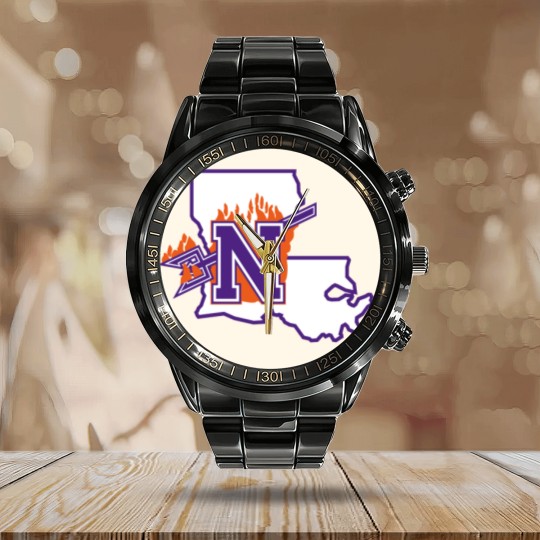 Discover Demons-Northwestern state Calendar Steel Band Watch
