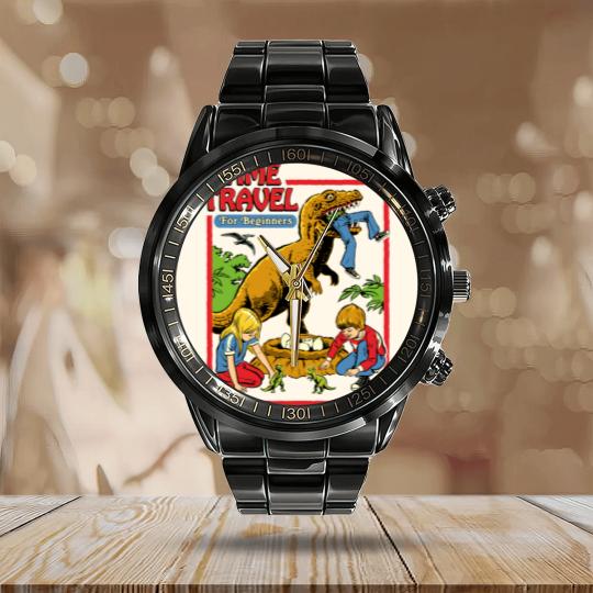 Discover Time Travel For Beginners Calendar Steel Band Watch
