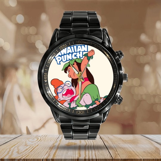 Discover Lilo Hawaiian Punch Calendar Steel Band Watch, Hawaiiann Punch Lilo And Myrtle Calendar Steel Band Watch, Magicc Kingdom Calendar Steel Band Watch