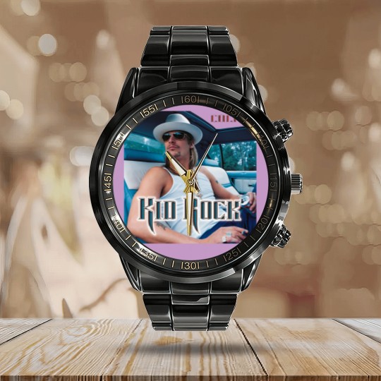 Discover kid rock Calendar Steel Band Watch