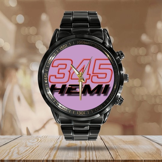 Discover 345 HEMI Calendar Steel Band Watch