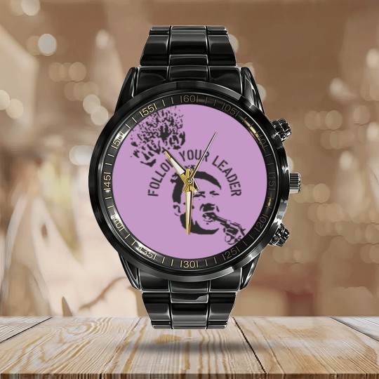 Discover Follow Your Leader Calendar Steel Band Watch- Punk Crust Black Flag Leftover Crack Oi, Unisex Calendar Steel Band Watch