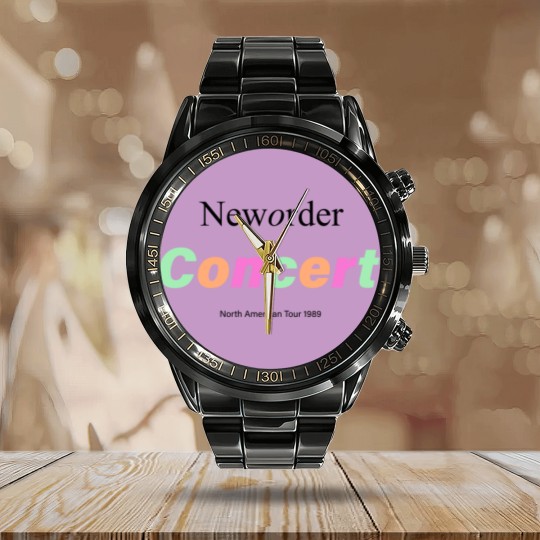 Discover vintage 1989 New Order Concert North American Tour Calendar Steel Band Watch