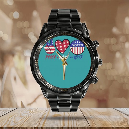 Discover 2024 Election Calendar Steel Band Watch,Presidential Election Vote Calendar Steel Band Watch