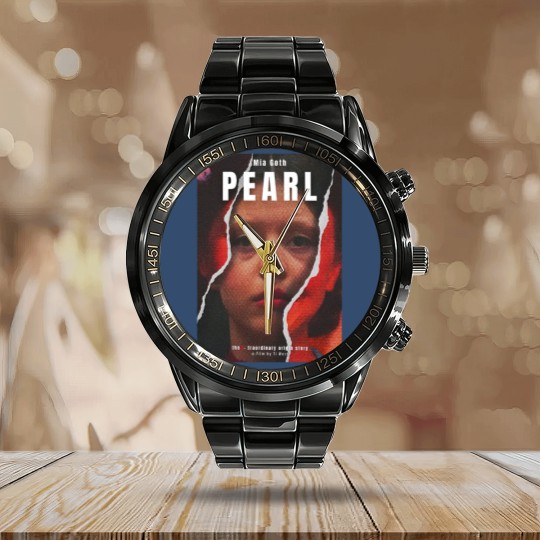 Discover Pearl Movie Unisex Calendar Steel Band Watch, Mia Goth