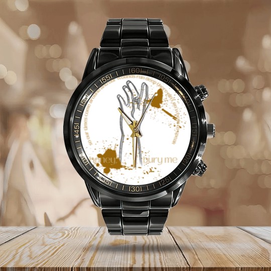 Discover Bury Me Noah KahanBury Me Noah Kahann Calendar Steel Band Watch