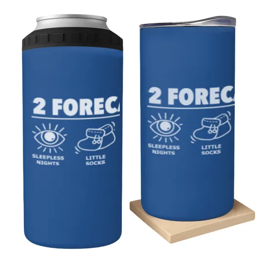 Discover 2022 Forecast New Dad Mom Baby Announcement Pregnancy Gift Can Coolers