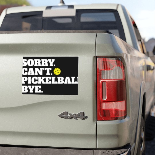 Discover Funny Sorry Can't Pickleball Bye Car Magnets