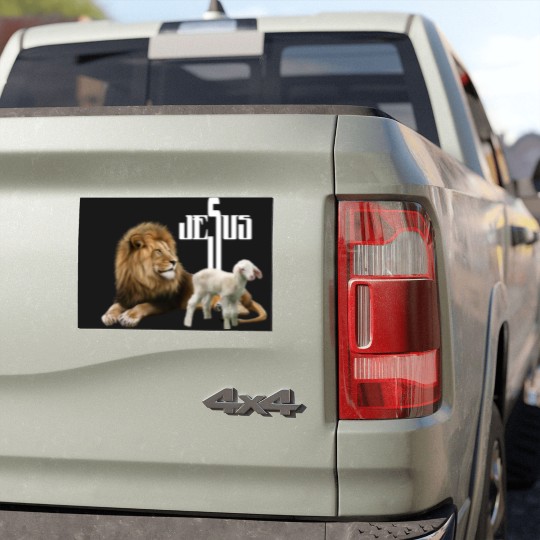Discover Jesus is Lion and Lamb Car Magnets