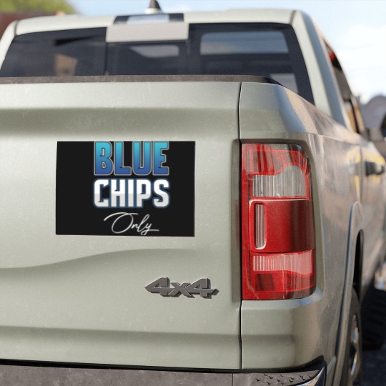 Discover Blue Chips Stocks Trader Business Investment Car Magnets