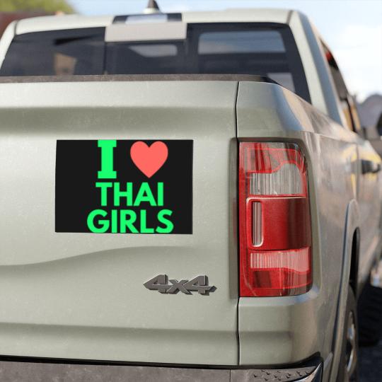 Discover i love thai girls Car Magnets