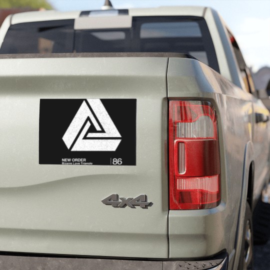 Discover Bizarre Love Triangle / Minimalist Graphic Artwork Design - New Order - Car Magnets