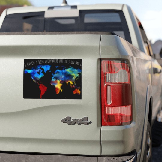 Discover I Haven't Been Everywhere But It's On My List Car Magnets