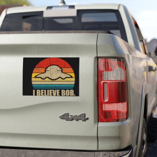 Discover I Believe Bob - Bob Lazar Ufo Area 51 Conspiracy Theory - Car Magnets