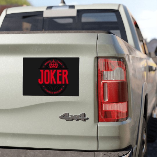 Discover World class joker  Car Magnets