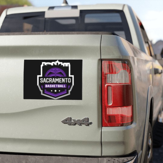 Discover Classic Sacramento Basketball Stars Skyline Car Magnets