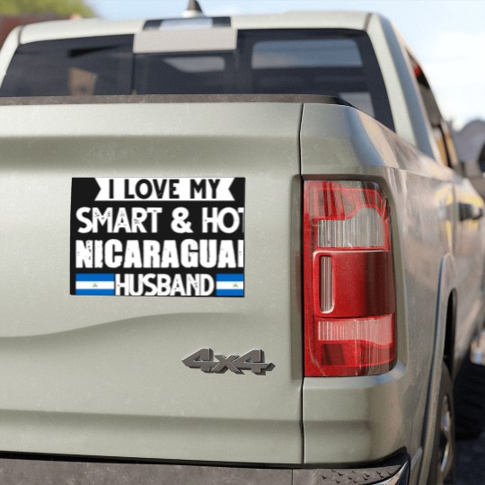 Discover Womens I Love My Nicaraguan Husband Nicaraguan Car Magnets