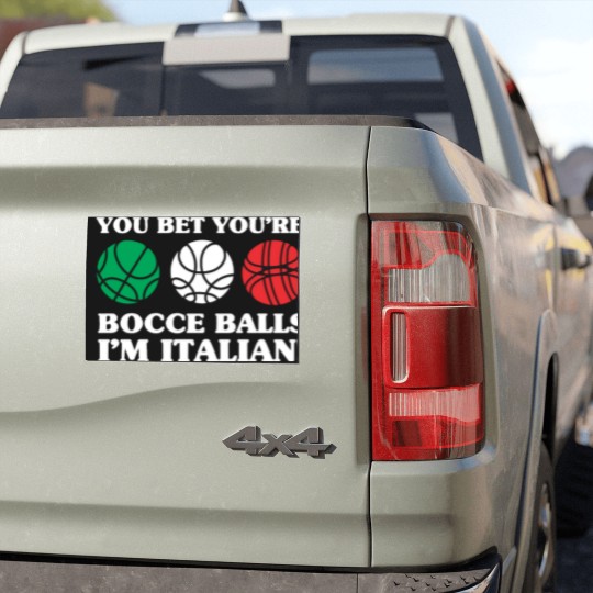 Discover You Bet your Bocce Balls - I'm Italian Car Magnets