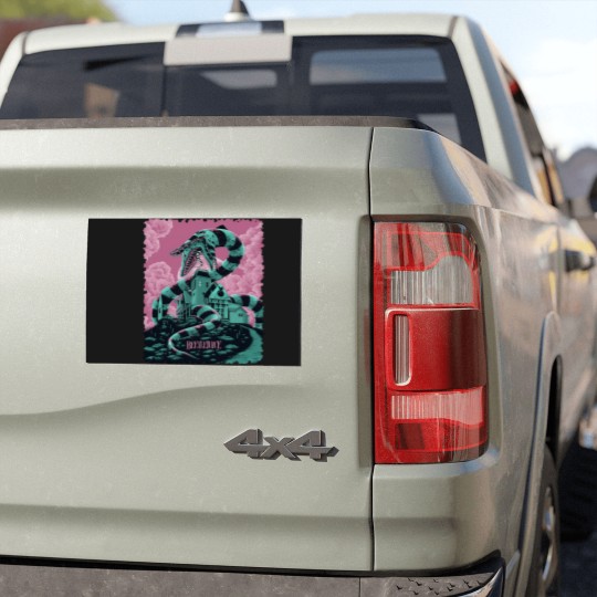Discover Beetlejuice Sandworm Poster Car Magnets, 80s Movie Poster Car Magnets