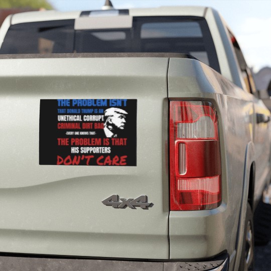 Discover _Unethical Corrupt Criminals Dirtbag_ Antis-Trump Gift Car Magnets