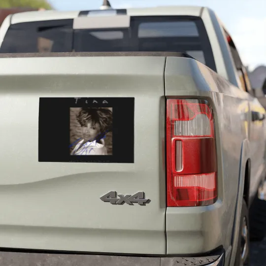Discover Retro Signature Tina Turner Car Magnets Short Sleeve Unisex Car Magnets Car Magnets For Men Women