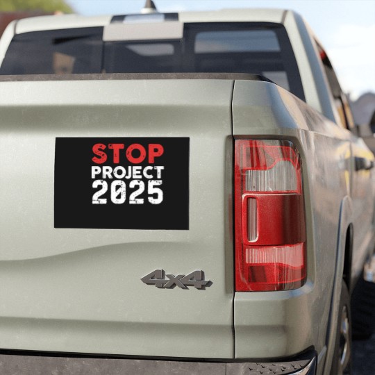 Discover Stop Project 2025 Car Magnets, Vote Car Magnets, Anti Trump Car Magnets, Liberal Car Magnets