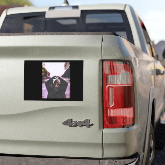 Discover Scream Halloween Heart Hands Comfort Colors Car Magnets, Ghostface Scream Halloween Car Magnets, Michael Myers Car Magnets, Horror Movie Car Magnets Gift