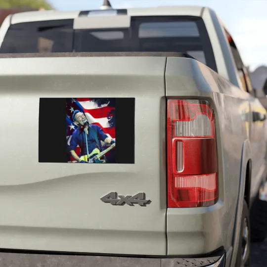 Discover Bruce Springsteen Graphic Car Magnets  Bruce Springsteen Car Magnets Tour 2024 Car Magnets