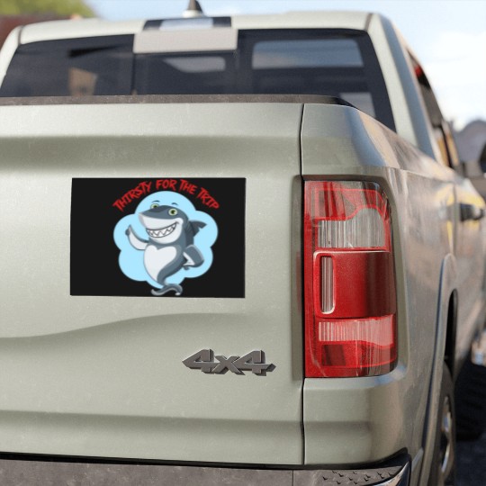 Discover Hungry shark Car Magnets