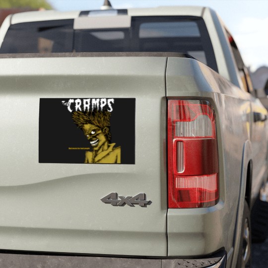 Discover The Cramps Unisex Car Magnets: Bad Music For Bad People (Black)