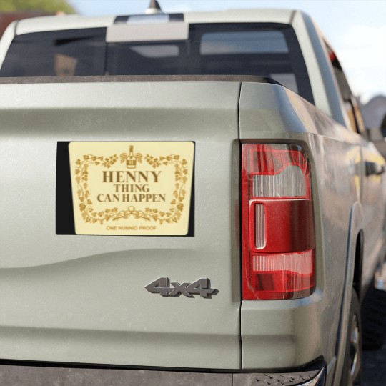 Discover Henny Thing Can Happen Label Family Chrismast Present Gift Car Magnets