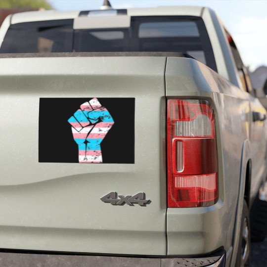 Discover Resist Fist Transgender Flag Trans Pride T Car Magnets