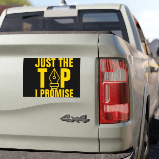 Discover Just the tip I promise pen tip Car Magnets