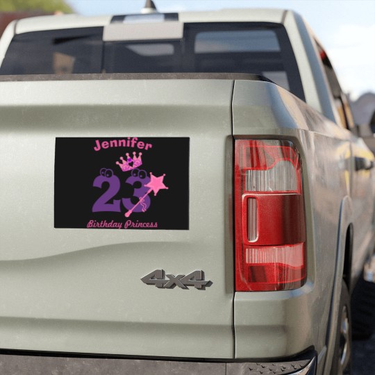Discover Birthday Girl Custom Name Age Car Magnets