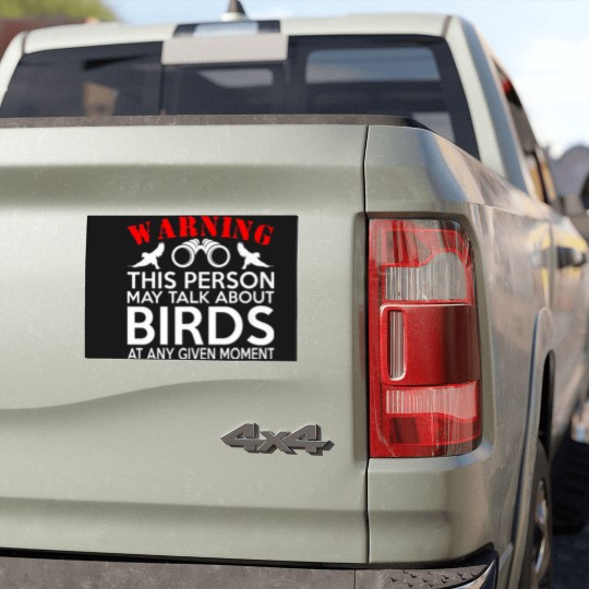 Discover May Talk About Birds Funny Birdwatching Car Magnets