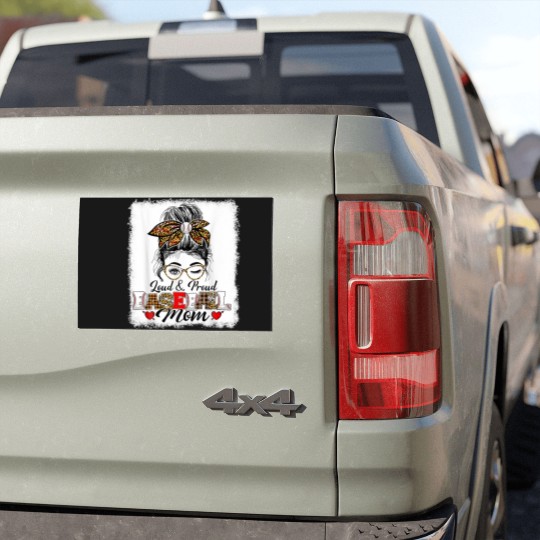 Discover Funny Messy Bun Loud Car Magnets