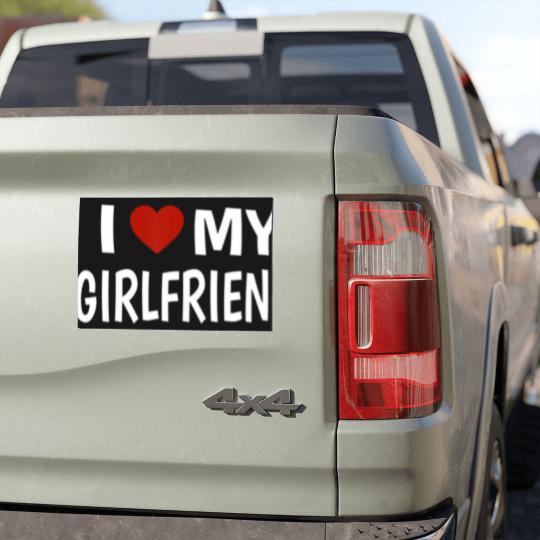 Discover I Love My Girlfriend Car Magnets