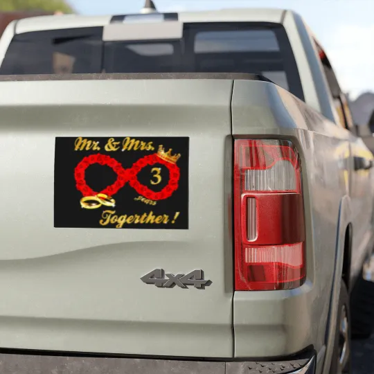 Discover Rose Mr Mrs Infinite Love Together Married Couple Car Magnets