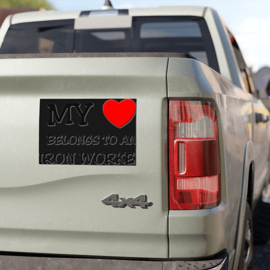 Discover My Heart Belongs To An IRON WORKER Car Magnets
