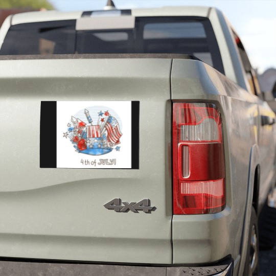 Discover Happy 4th of July Car Magnets
