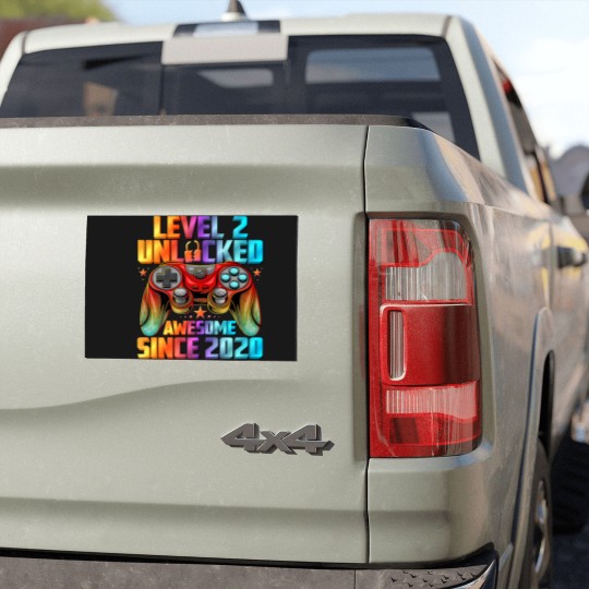 Discover Level 2 Unlocked Awesome Since 2020 2Nd Birthday G Car Magnets